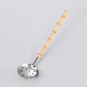 竹柄ステンレスお玉 830-18601(Z983-182)和食器 おたま ステンレス製 穴あき 穴あきお玉 和食 料亭 旅館 業務用 業務用食器