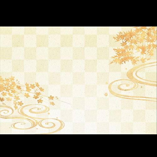 38cm上質紙マット　市松流水春秋　201-10315(Z108)テーブルマット ランチョンマット 紙マット 紙製 ペーパー 使い捨て オールシーズン お祝い 慶事 おしゃれ 和食 料亭 旅館 飲食店 業務用