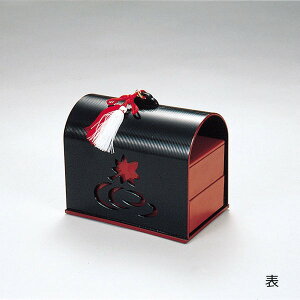 都弁当 外枠房付・建仁弁当 朱2段 320-23111.22111(Z251)松華堂 松花堂 松花堂弁当 弁当箱 二段 日本製 国産 漆器 おしゃれ 高級感 旅館 料亭 飲食店 ギフト プレゼント お祝い 和風 業務用