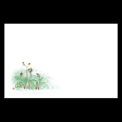 38cm上質紙マット　ワラビ　201-10126(Z103-175)テーブルマット ランチョンマット 紙マット 紙製 ペーパー ペーパーマット 日本製 38×26cm 100枚入 使い捨て 使い捨てマット 和風 おしゃれ 和食 料亭 旅館 レストラン カフェ ホテル 飲食店 業務用