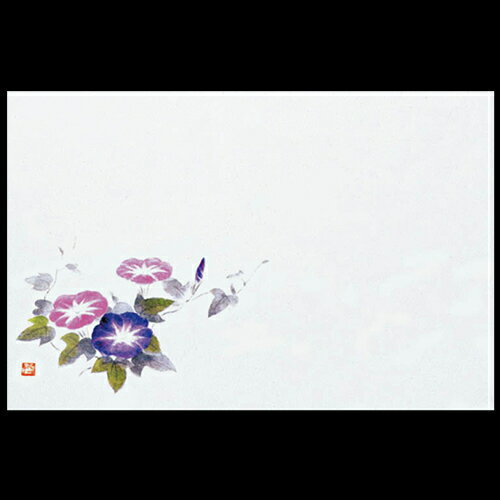 38cm上質紙マット　朝顔　201-10194(Z105-240)テーブルマット ランチョンマット 紙マット 紙製 ペーパ..