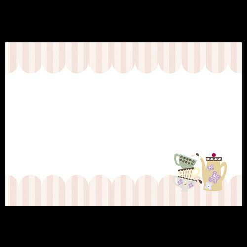 38cm上質紙マット　ティータイム　201-10293(Z108-421)テーブルマット ランチョンマット 紙マット 紙製..