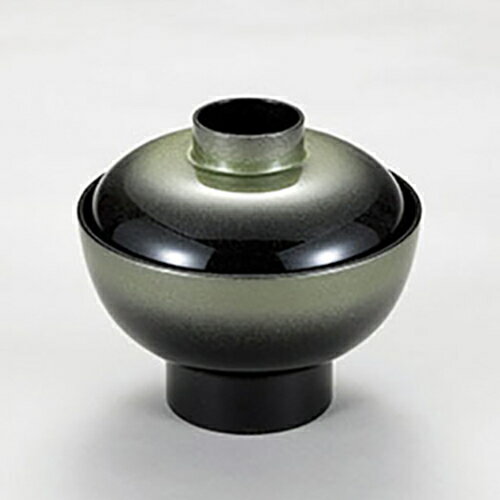 4寸丹波椀　グリーンぼかし　350-53212(Z363-199)お椀 汁椀 日本製 食洗機対応 蓋付き お吸い物 味噌汁..