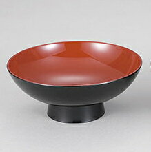 6寸小槌型煮物椀　身　黒内朱　350-74122-01(Z367-193)お椀 汁椀 日本製 食洗機対応 お吸い物 味噌汁椀..