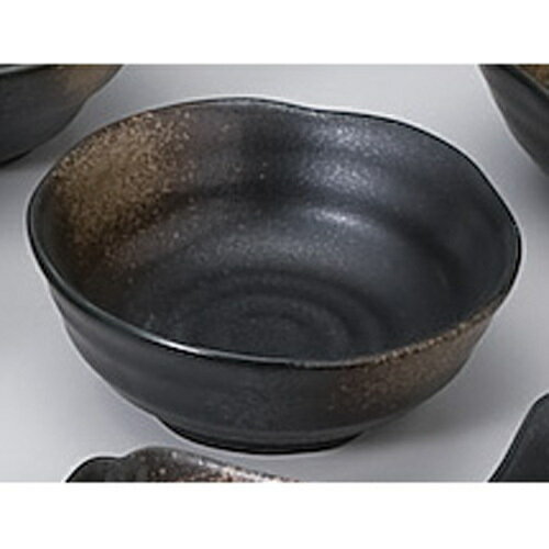 Rakuten - 黒吹焼〆11.5cm鉢　 610-12006(Z612-105)小鉢 小皿 皿 陶磁器 和食器 洋食器 シンプル おしゃれ 飲食店 ホテル レストラン カフェ 居酒屋 家庭用 業務用 業務用食器