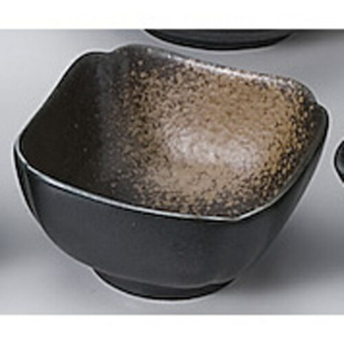 樂天商城 - 黒吹焼〆8cm隅切小鉢　 610-12012(Z612-140)小鉢 角鉢 角皿 小皿 お皿 陶磁器 和食器 洋食器 シンプル おしゃれ 飲食店 ホテル レストラン カフェ 居酒屋 家庭用 業務用 業務用食器