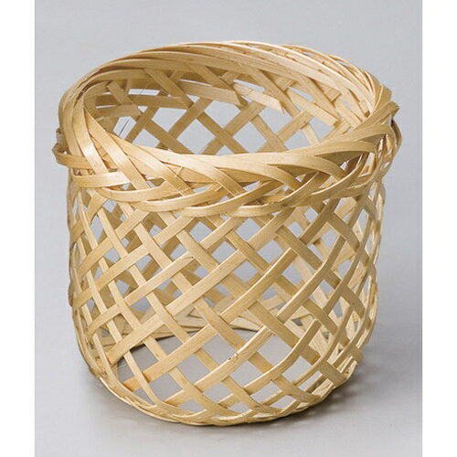 竹　ヒレ酒丸カゴ　820-35003(Z624-179)竹カゴ 竹かご 竹籠 和食器 シンプル おしゃれ 飲食店 ホテル ..