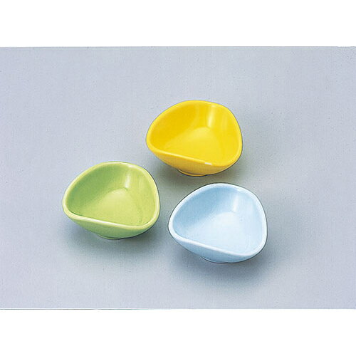角丸三角珍味　610-31125-01〜03(Z655-331)小鉢 小付 珍味皿 珍味入れ お皿 皿 小皿 陶磁器 和食器 シンプル おしゃれ 飲食店 ホテル レストラン カフェ 居酒屋 施設 学校 給食 介護施設 家庭用 業務用 業務用食器