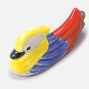 黄頭4色鳥箸置 610-32062(Z682-259)箸置き 箸休め はし置き 鳥 小鳥 カトラリー かわいい ギフト プレゼント おもてなし 飲食店 旅館 料亭 カフェ レストラン 居酒屋 施設 食堂 業務用 まとめ買い