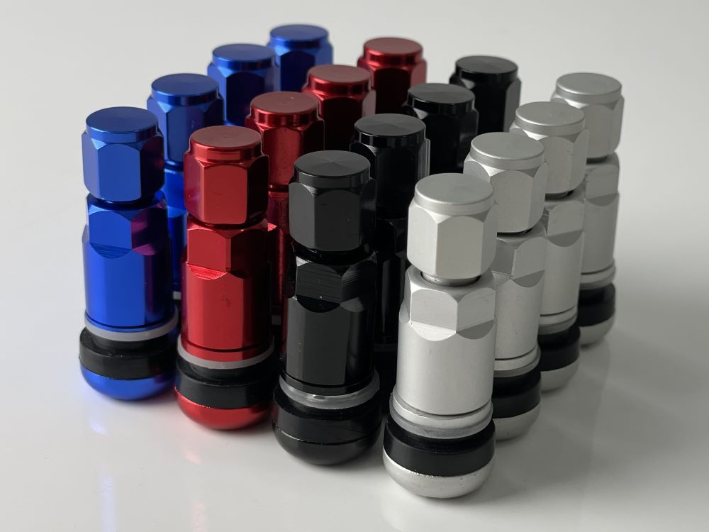 HOT GEAR ホットギア European Air Valve ヨーロピアンエアーバルブ ブラック 黒 軽量 4個入り(1セット)