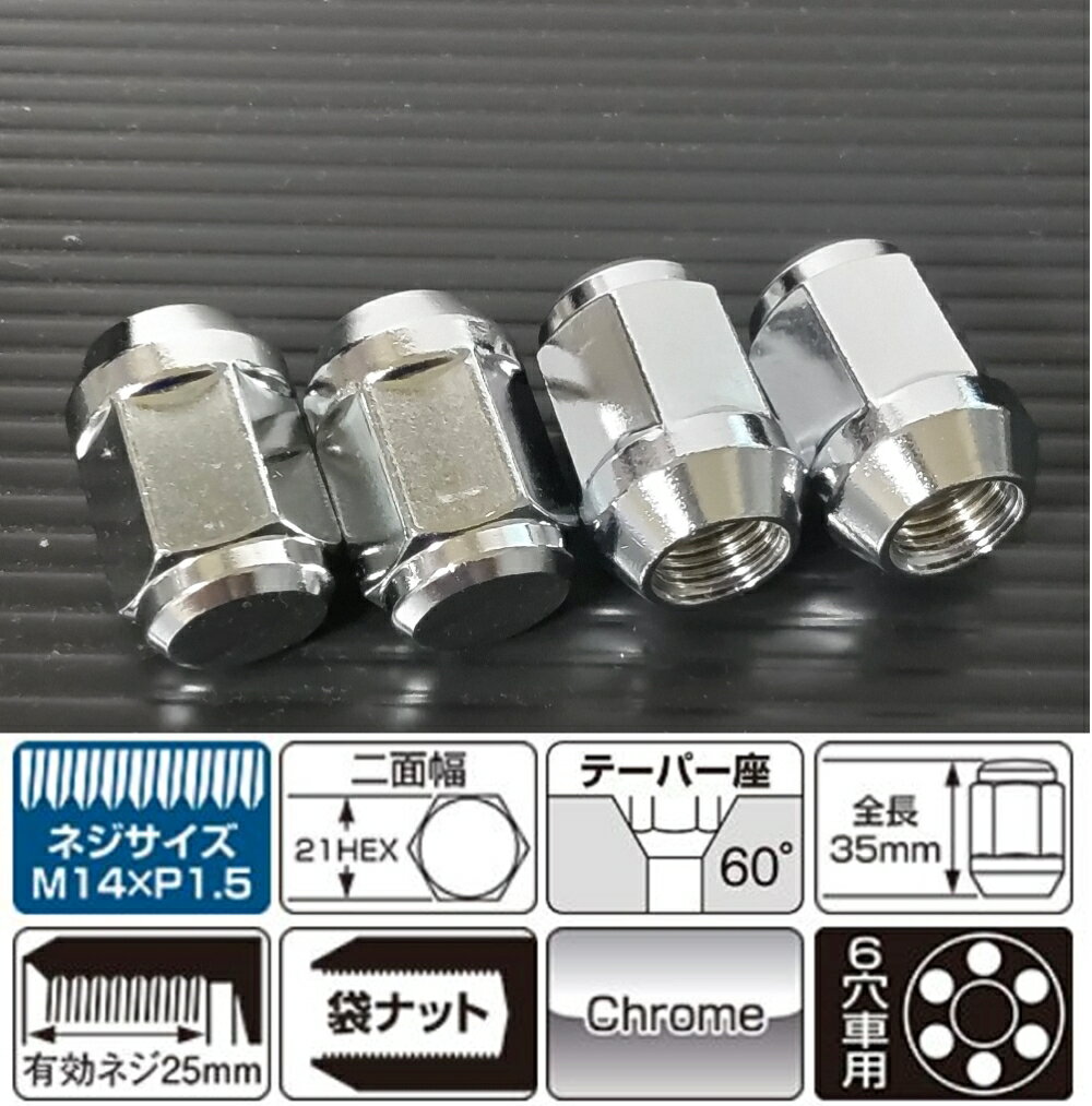 トヨタ ランドクルーザー300 KYO-EI ホイールナット24個セット 21HEX M14-P1.5 クローム 60度テーパー角 ラグナット