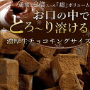 送料無料 通常の2倍はいった「超」ボリューム ちょっと訳あり♪累計50万個突破!!とろける口どけ濃厚生チョコキングサイズ・自分用 生チョコ BIG サイズ 約700g以上 大容量 2