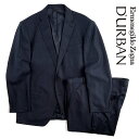 ダーバン D'URBAN ombrare【ダーバンオンブラーレ】Ermenegildo Zegna【エルメネジルド・ゼニア】定価176,000円（税込）日本製（イタリア製生地使用）微起毛ウールスーツ紺　ネイビー　チェック秋冬　総裏仕立て4Lサイズ　大きいサイズ