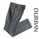 D 039 URBAN【ダーバン】定価28,600円（税込）日本製 ウールスラックスグレー チェック ワンタック 春夏モデルウエスト76cm 79cm