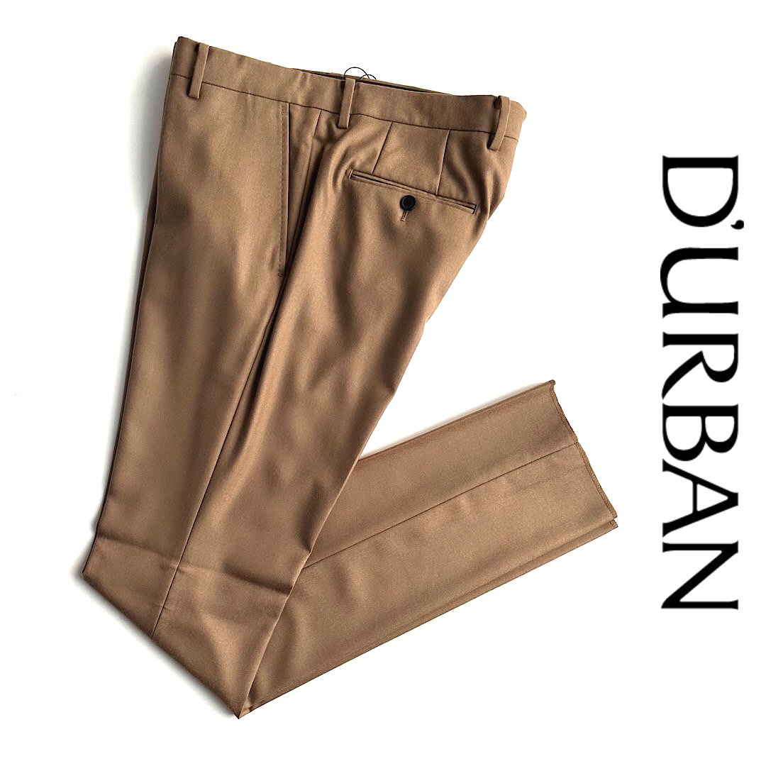 D'URBAN【ダーバン】定価28,600円（税込）ウールスラックス　キャメル秋冬モデル　ウエスト86cm 1