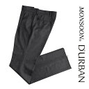 D 039 URBAN【ダーバン】定価28,600円（税込）日本製 ウールスラックス ピンヘッドMONSOON素材 盛夏対応 メッシュ裏地ウエスト76cm 79cm 82cm グレー