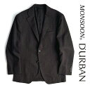 D 039 URBAN【ダーバン】定価77,000円（税込）日本製 ウールリネンジャケットMONSOON 清涼 チェック ブラウン系盛夏対応 背抜き仕立てA4 A6 A7 AB5 AB6 AB7 BB5サイズ