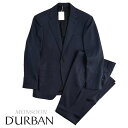 D'URBAN ombrare【ダーバンオンブラーレ】定価86,900円（税込）日本製（MADE IN JAPAN）ストライプウールスーツMONSOON 清涼仕様 盛夏対応ネイビー 背抜き仕立てA4・A7サイズ