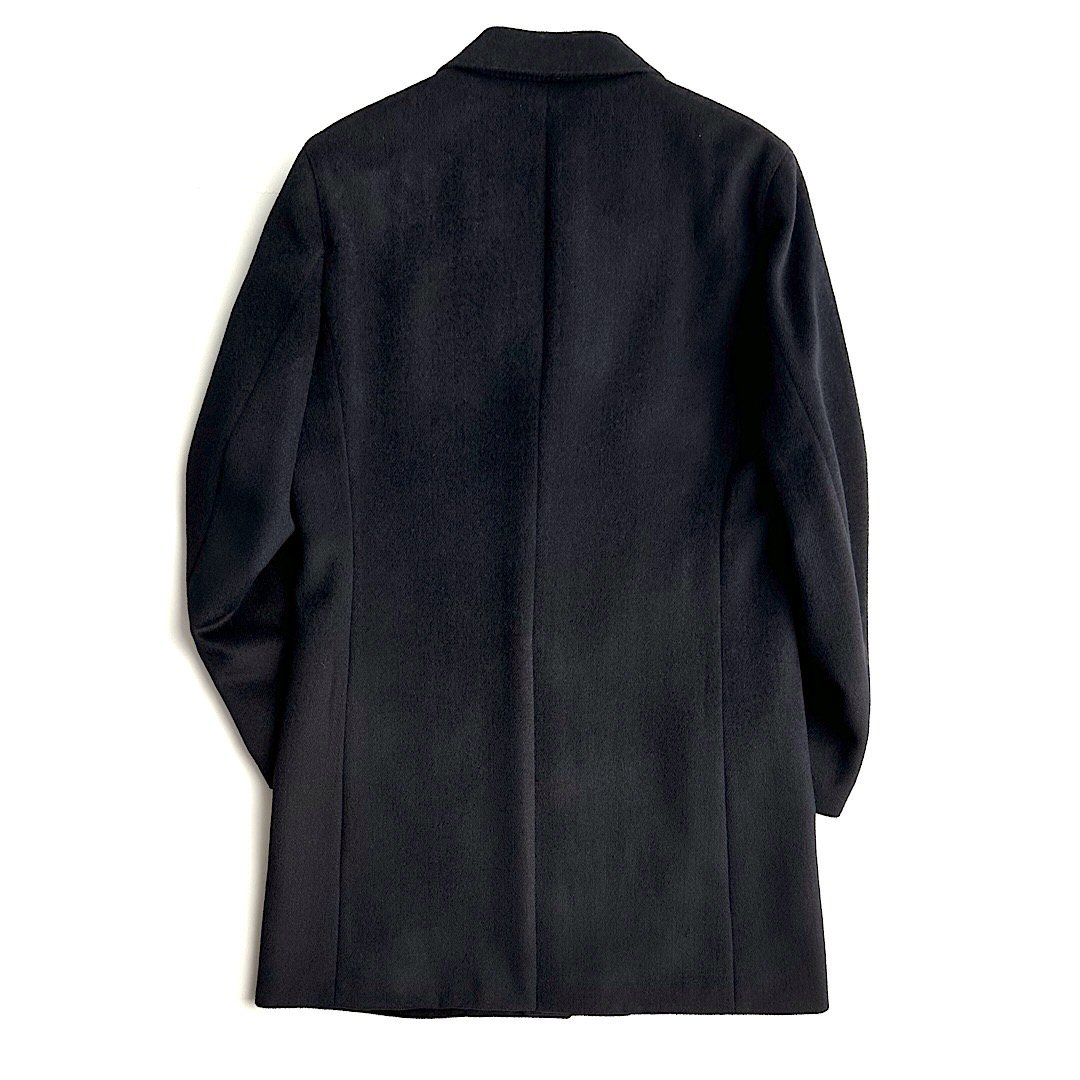 Aquascutum【アクアスキュータム】定価176,000円（税込）日本製 チェスターコートヘリンボーン ネイビー34・38・40サイズ