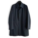 ≪サンプル品≫D'URBAN【ダーバン】定価121,000円(税込)日本製 ツイルサキソニーステンカラーコートはっ水加工 透湿防風ネイビー Lサイズ