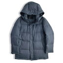 ≪サンプル品≫D'URBAN【ダーバン】定価104,500円(税込)ウールライクダウンコートダウン90%充填ブルー Lサイズ