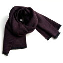 D'URBAN【ダーバン】定価25,300円(税込)イタリア製 毛100%ビックヘリンボンショートフリンジマフラーボルドー サンプル品
