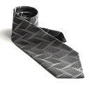 D'URBAN【ダーバン】定価17,600円(税込)日本製 シルクネクタイシルバーシャドウパターンネクタイ絹100% サンプル品