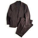 D'URBAN【ダーバン】定価143,000円(税込)日本製 ウールモヘヤ混リネンスーツ軽量素材 上質セットアップ 春夏秋応ボルドーブラウン 2タックスラックスメンズ ビジネス カジュアル兼用高級 ブランド AB4サイズ(4)