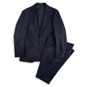 MACKINTOSH LONDON【マッキントッシュ ロンドン】定価143,000円(税込)日本製(イタリア製生地使用)ストライプウールスーツNEW BRIDGEモデル春夏 ネイビー 38Lサイズ