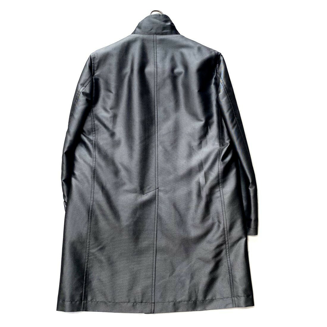 魅力的な D Urban ダーバン J Quality 日本の技術と美意識の証 日本製脱着可能ライナー付き桐生産素材スタンドカラーコートシルク混ポリエステルグレー Toto Noel Skyluxeroofing Com
