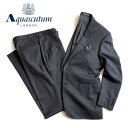 アクアスキュータム 洋服 メンズ Aquascutum【アクアスキュータム】日本製ウールスーツグレー総裏仕立て