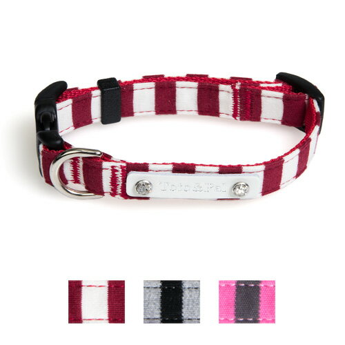 ボーダー カラー（クリスタル付き）20mm幅