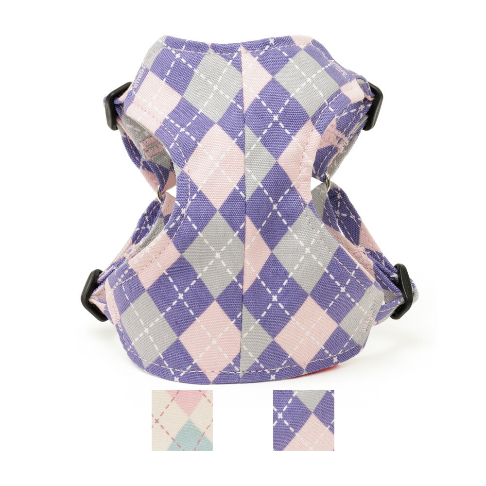 ダイヤモンドチェック フィットハーネス Sサイズ　（胴まわり：30〜36cm）