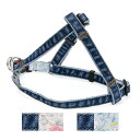 フラワーデニム 足入れハーネス 10mm幅・S (首まわり:17〜28cm 胴まわり:23〜37cm)(4)