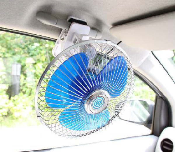 【車載用クリップ式扇風機 】8インチ12V用