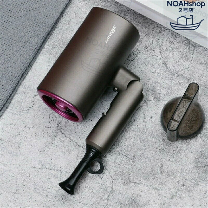 2026新しいデザインヘアドライヤーファンヒーター1.8メートル電源コード三級風力自由に切り替えるヘアドライヤー折り畳み式電動送風機家庭用ホテル用旅行用ポータブルブロー折り畳み収納強い気流自然の風熱風オーバーヒート・オートパワーオフ保護MINGGE