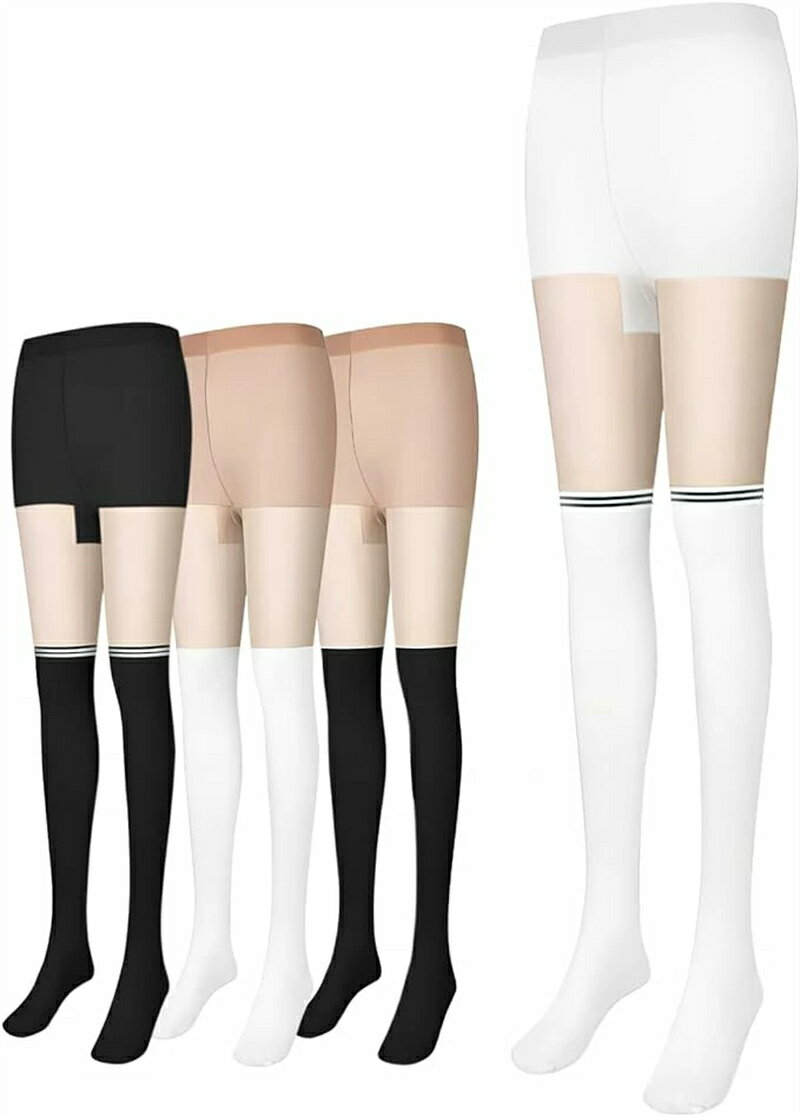 【接触冷感】 ヒンヤリ着られる冷感素材で、汗ばむ季節でも快適な履き心地も魅力です。接触冷感で素足より涼しいです。汗を素早く吸収して乾燥させて、 爽やかで快適な着心地です。ゴルフには不可欠なアイテムです。 【日焼け止め】 UPF50+UVカット、紫外線を有効防止します。夏昼間で作業しでも、日焼け防止、紫外線から皮膚を守ります。 【一体型デザイン】 2024年新登場ストッキングとニーソックス一体型ゴルフレギンスです。ストッキング部分は透明感、伸縮性、通気性がよく、ムレずに履き心地、濡れてもすぐに乾くので毎日快適に過ごせます。 【幅広い用途】 デイリー使いにはもちろん、アウトドア、テニス、フットサル、マリンスポーツ、ダンス、ゴルフ、登山、ヨガ、ウォ－キング、ランニング、サッカー、バレーボール、バスケットボールなどト レーニングウエアとして様々なスポーツシーンにも大活躍です！ 【製品仕様】 素材：冷感シルクタッチ素材；カラー：ホワイト、ブラック ホワイトライン、ブラックライン；おすすめ体重45-70kgです。