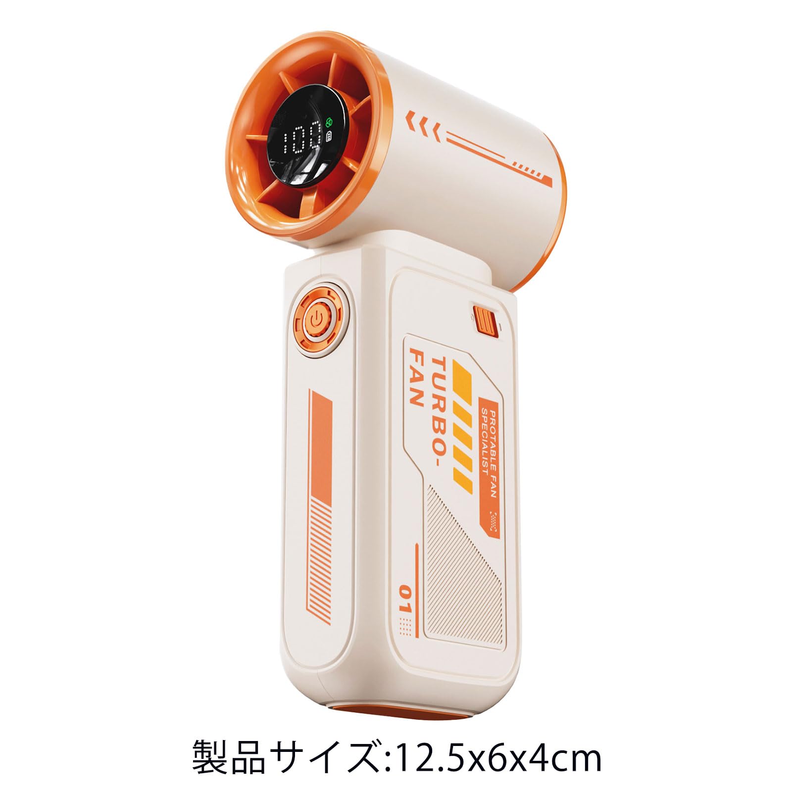 携帯扇風機 ハンディファン 手持ち扇風機 USB 3600mAh大容量 1-100段階風量調節 長時間持続使用 LEDディスプレイ 静音 小型 強力 持ち運び便利 熱中症対策 暑さ対策 通勤/通学/山登り/旅行用