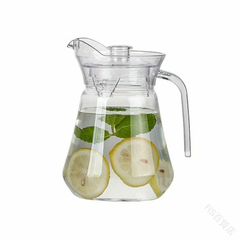 乐天商城 - 1000ml 1500ml 2000ml アクリル ウォーター ピッチャー 蓋付き 耐熱 ポータブル ジュース ポット 飲料 容器 冷水 ケトル ティーポット