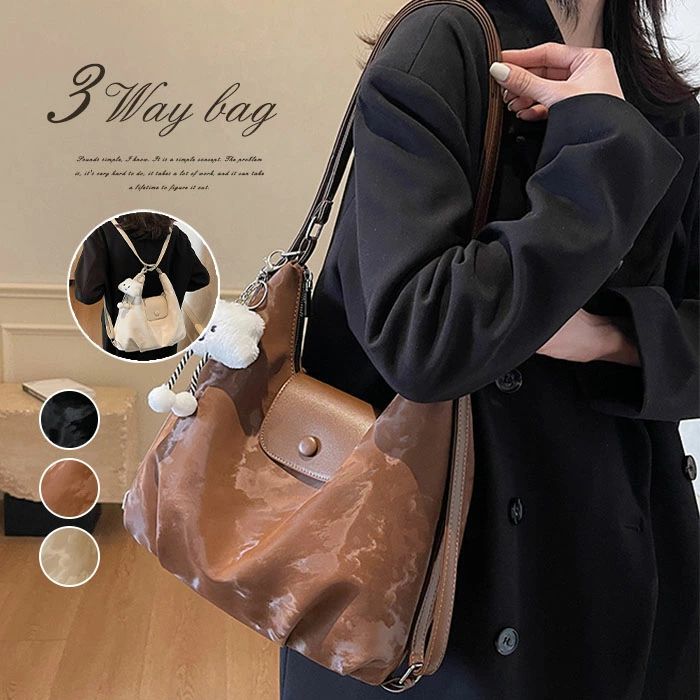 3wayバッグ トートバッグ リュック レディース ショルダーバッグ 2way 3way バッグ...