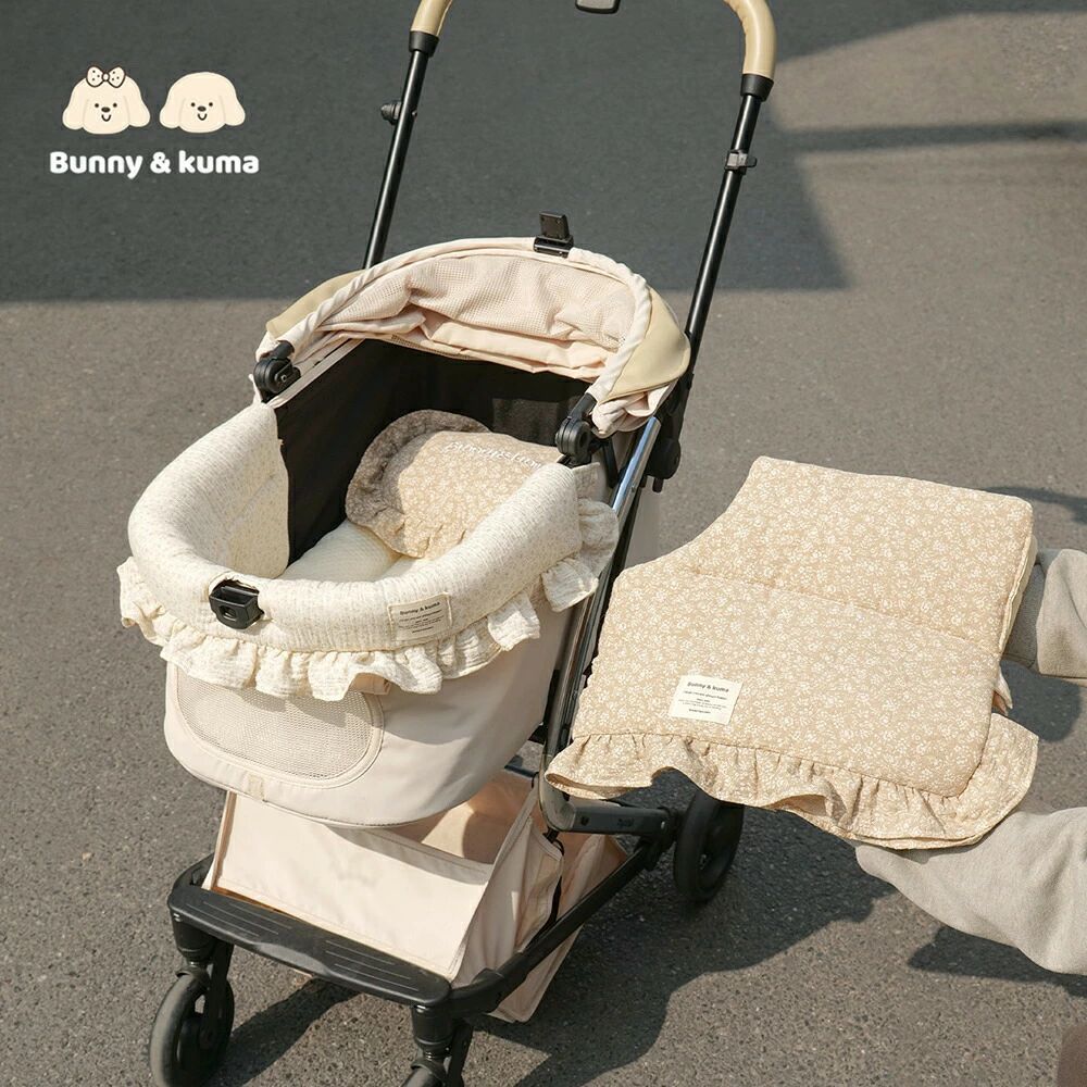 totocoの犬 猫 ベット ペットカー用 接触冷感 ペットマット クッション 冷涼 夏 暑さ 対策 兼用マット 寝袋 小型犬 コットン ペットカートカバー あごのせクッション マット 枕 取り付け取り外し｜アングル2