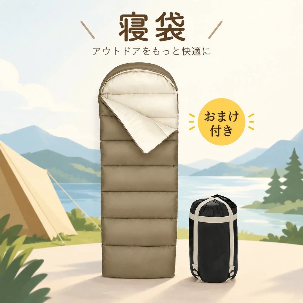 寝袋 シュラフ 洗える コンパクト 封筒型 軽量 -4℃ -4度 夏用 冬用 ふんわり 防災 寝袋 マット 洗える寝袋 防寒 大人 登山 キャンプ レ