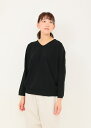 ナチュラルコットン 長袖ワイドTシャツ