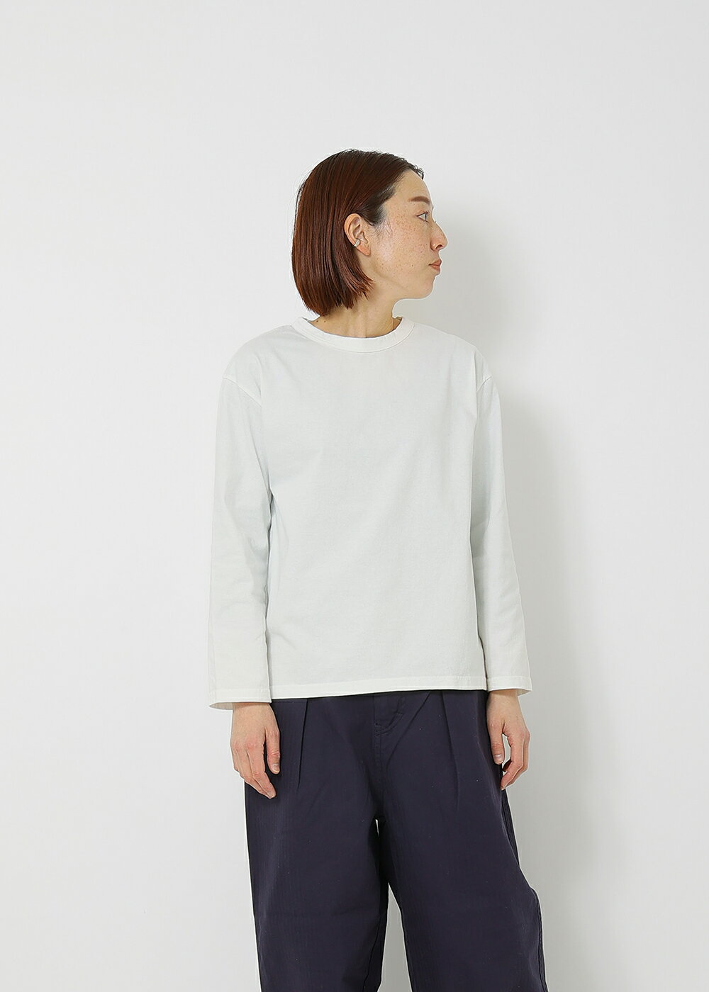 Rakuten - ドライコットン9分袖Tシャツ