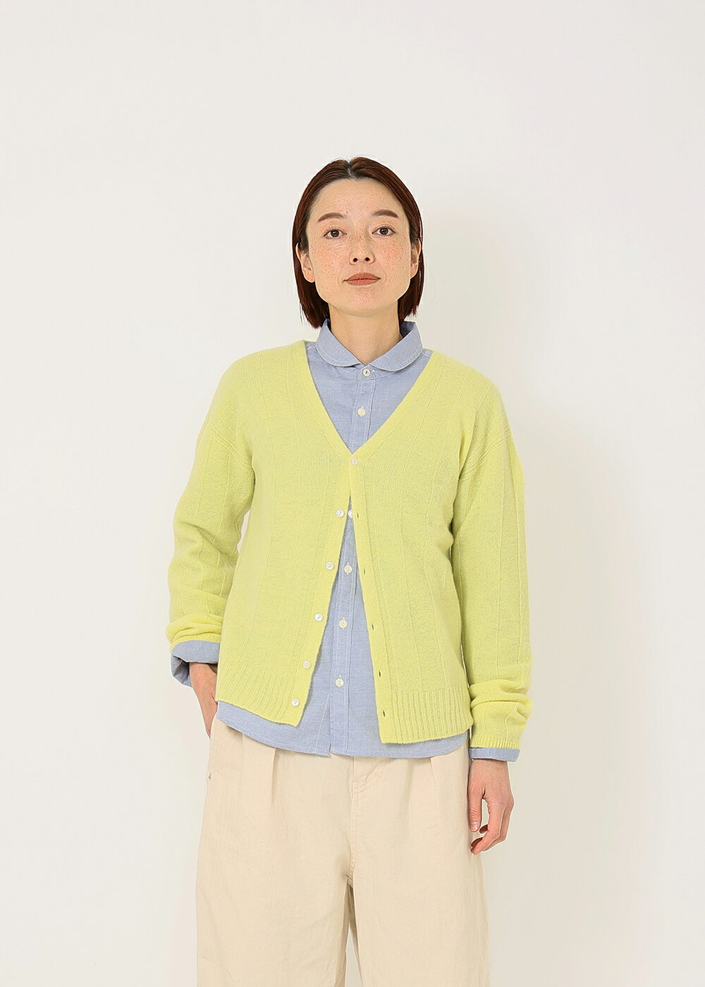 チェスストライプカーディガン