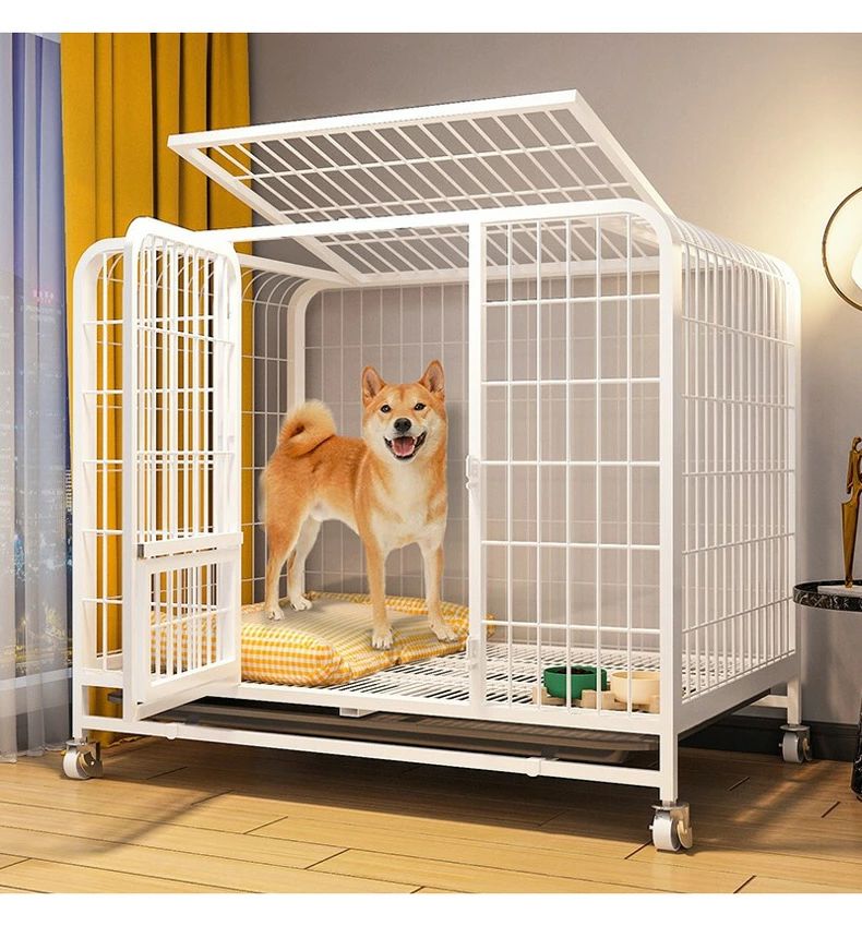 【商品名】 ペットケージ 犬檻 犬小屋 ケージ ペットサークル ドッグケージ ペットフェンス 小型 大型 中型犬用 ペット用品 キャスター付き 小型犬や中型犬，大型犬に最適なサイズのペットケージです！ キャスター付きで移動も楽々? お掃除も簡単?丈夫なデザイン！ S　55*34*50CM 　犬1.5KG以内適応 M　61*45*58CM　　犬7.5KG以内適応 L 　 78*55*70CM　　犬15KG以内適応 XL　 95*65*85CM　犬30KG以内適応 XXL 　110*73*95CM　犬40KG以内適応 XXXL 125*95*110CM　犬60KG以内適応