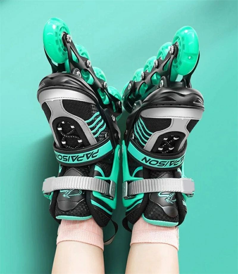 インラインスケート 子供用 インラインシューズ ローラースケート 女の子 男の子 サイズ調整可能 耐久 通気性 静音 安全 上級者 初心者向け 運動 アウトドア 3色 2