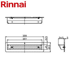 [WOP-8301] リンナイ ガス給湯器部材 適用型式：RUF-Aシリーズ 排気カバー オプション部材【送料無料】