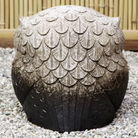 【4月1日限定11%OFFクーポン】【送料無料】13号表札福多郎ふくろう！信楽焼！名前入れが出来ます！梟 陶器フクロウ 信楽焼き フクロウ置物 ふくろう しがらきやき 陶器 やきもの ギフト 文字入れ[fu-0119] 3