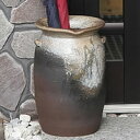 【今だけ限定11%OFFクーポン配布中】信楽焼傘立て!玄関に豊かな表情をつくりだす信楽焼かさたて!陶器傘立て 和風傘立て インテリア 傘たて つぼ 陶器ツボ 壷...